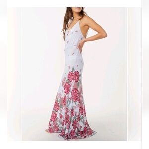 Free People Blue Floral Maxi Dress